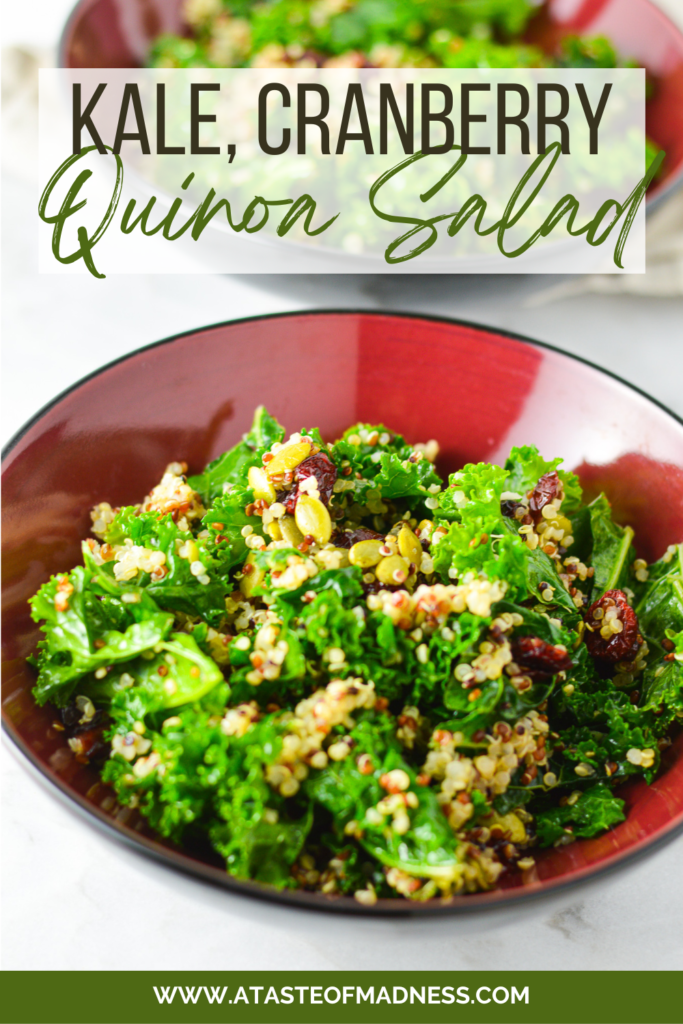 Kale, Quinoa and Cranberry Salad