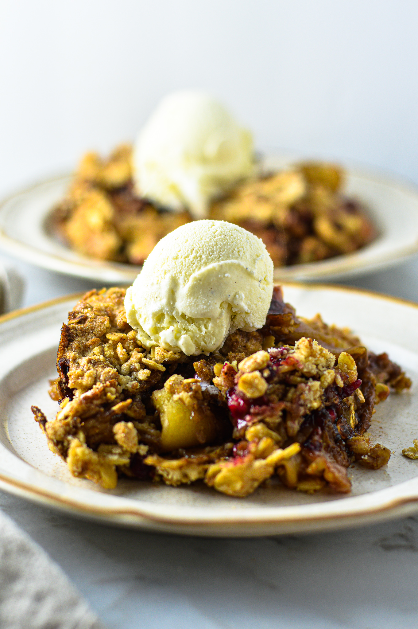 Pomegranate and Apple Crisp