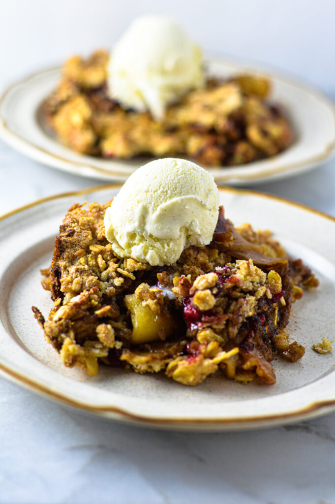 Pomegranate and Apple Crisp