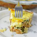 This Spinach and Feta Quiche is made with fresh baby spinach, crumbled feta and homemade crust. One of my favourite dinner recipes.