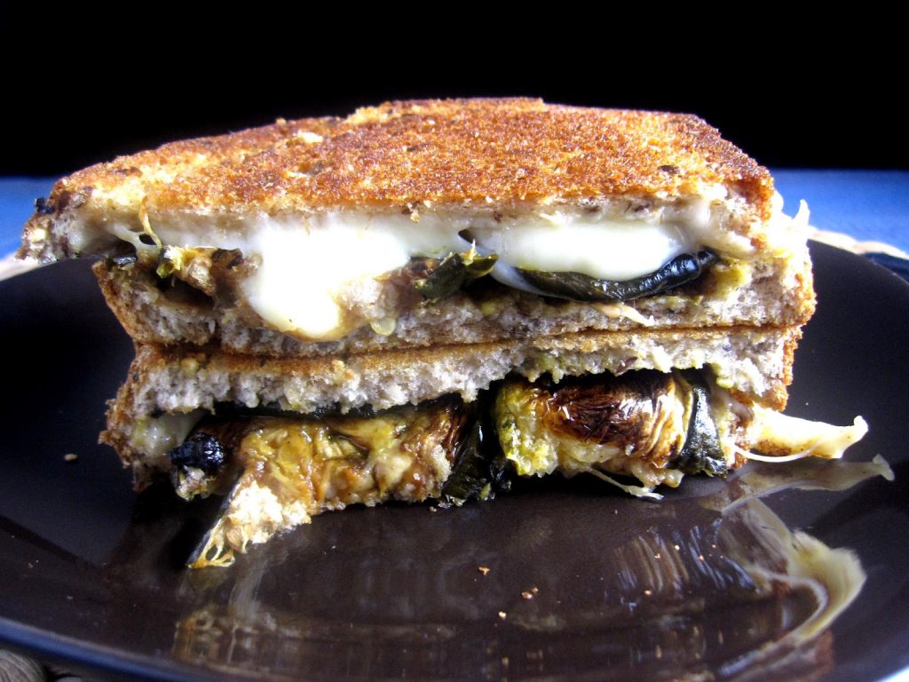 This Roasted Zucchini Grilled Cheese Sandwich is a great recipe to make for lunch. Packed with cheese, this is comfort food between two slices of bread.