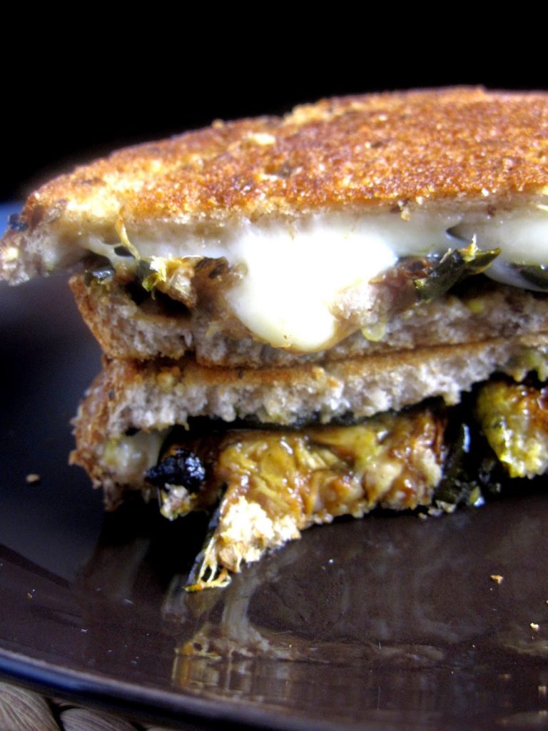 This Roasted Zucchini Grilled Cheese Sandwich is a great recipe to make for lunch. Packed with cheese, this is comfort food between two slices of bread.