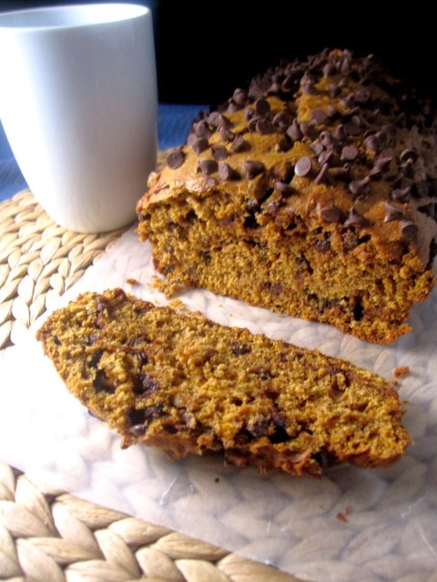 Chocolate Chip Peanut Butter Pumpkin Bread