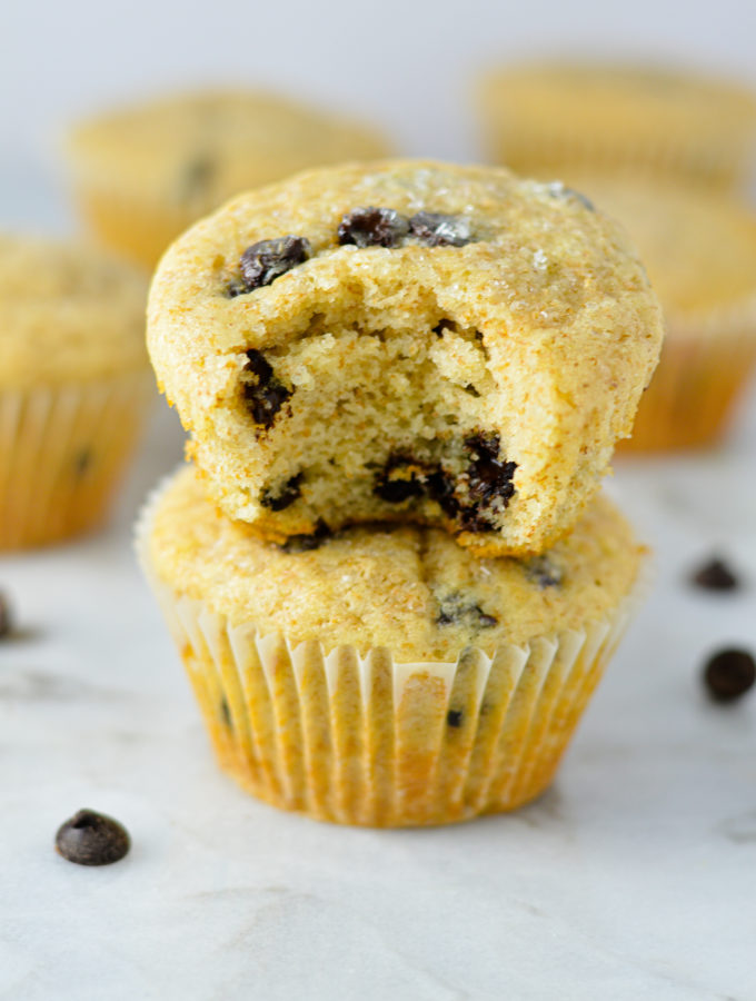 Whole Wheat Chocolate Chip Muffins