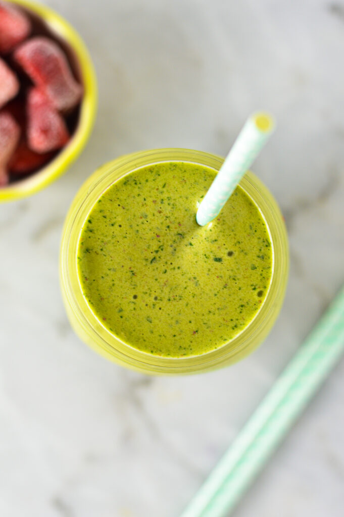 Strawberry Banana Green Smoothie