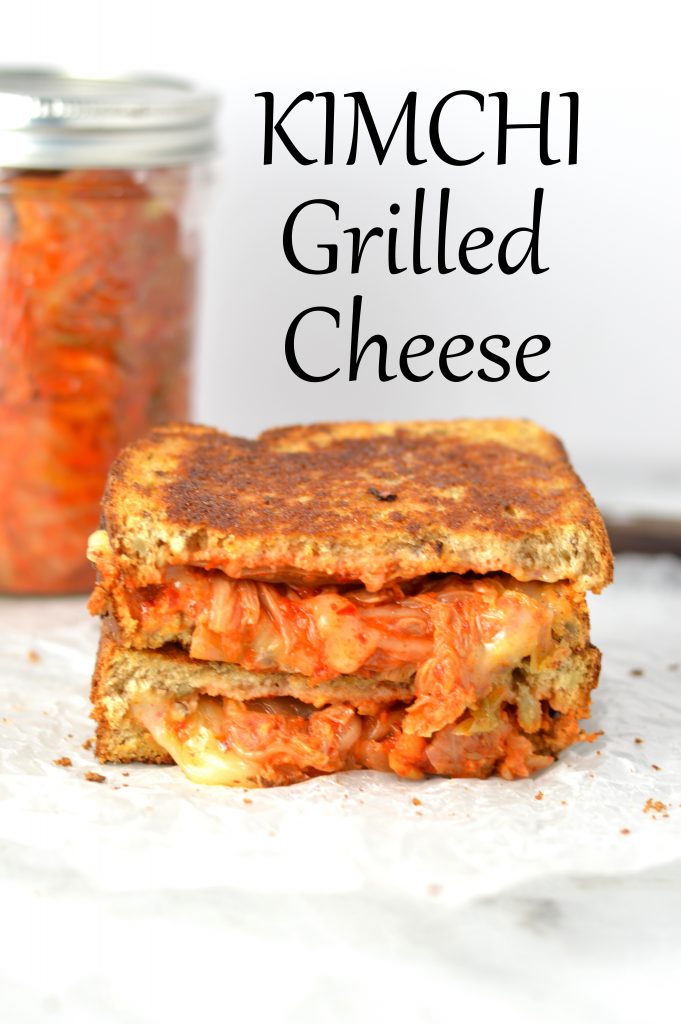 Kimchi Grilled Cheese Sandwich is the perfect lunch to use up any kimchi in your fridge. Made with only 4 ingredients.