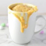 Peanut Butter Mini Egg Mug Cake is a quick and easy recipe that is perfect for Easter. Ready in under 5 minutes, this is a great last minute dessert recipe.