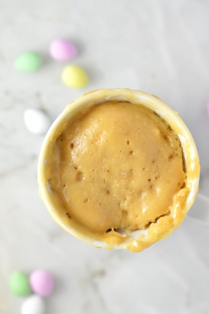 Peanut Butter Mini Egg Mug Cake is a quick and easy recipe that is perfect for Easter. Ready in under 5 minutes, this is a great last minute dessert recipe.