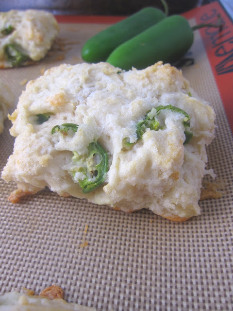 These jalapeno and mozzarella biscuits are made with coconut milk, are deliciously flaky and so easy to make!