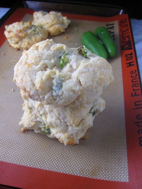 These jalapeno and mozzarella biscuits are made with coconut milk, are deliciously flaky and so easy to make!