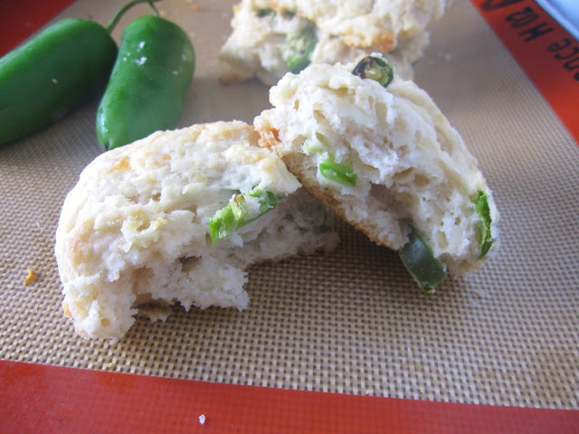 These jalapeno and mozzarella biscuits are made with coconut milk, are deliciously flaky and so easy to make!