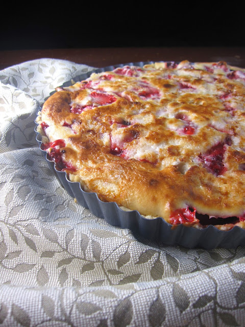 Strawberries and sour cream come together to make the perfect summer pie! This strawberry sour cream pie is a nice and easy dessert recipe.