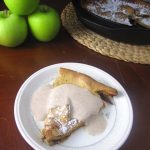 Apple Skillet Popover with Maple Yogurt Cream