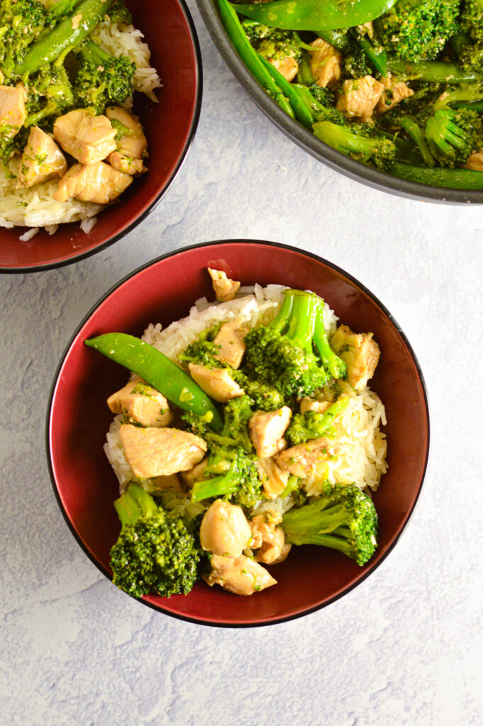 Chicken, Broccoli and Snap Peas Stir Fry