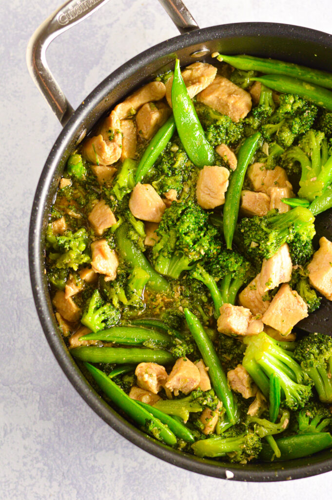 Chicken, Broccoli and Snap Peas Stir Fry