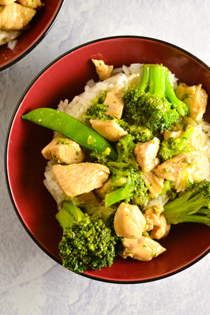 Chicken, Broccoli and Snap Peas Stir Fry