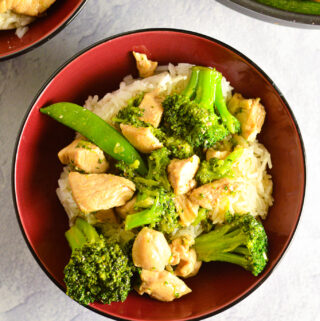 Chicken, Broccoli and Snap Peas Stir Fry