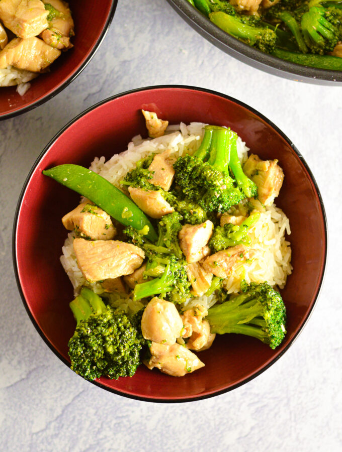 Chicken, Broccoli and Snap Peas Stir Fry