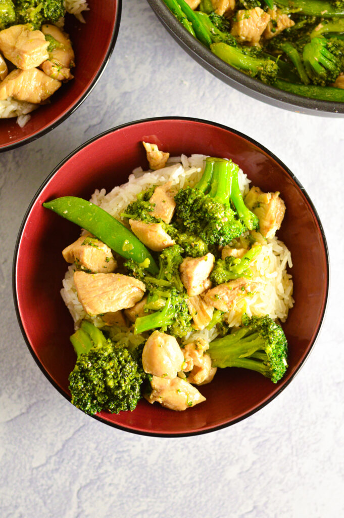 Chicken, Broccoli and Snap Peas Stir Fry