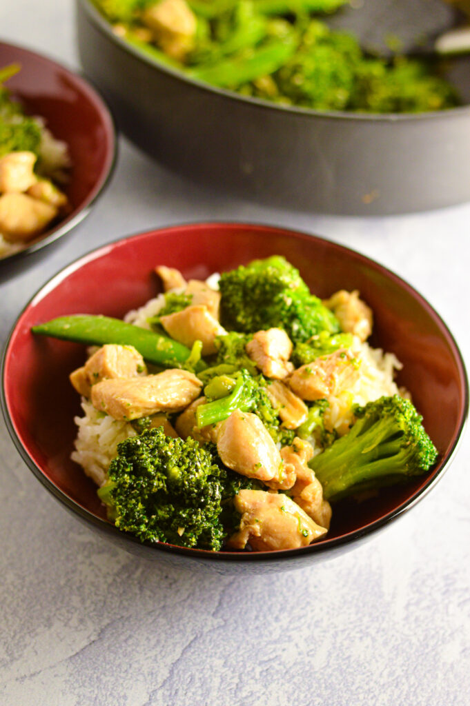 Chicken, Broccoli and Snap Peas Stir Fry