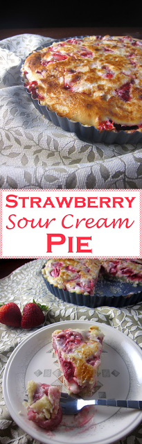 Strawberry Sour Cream Pie