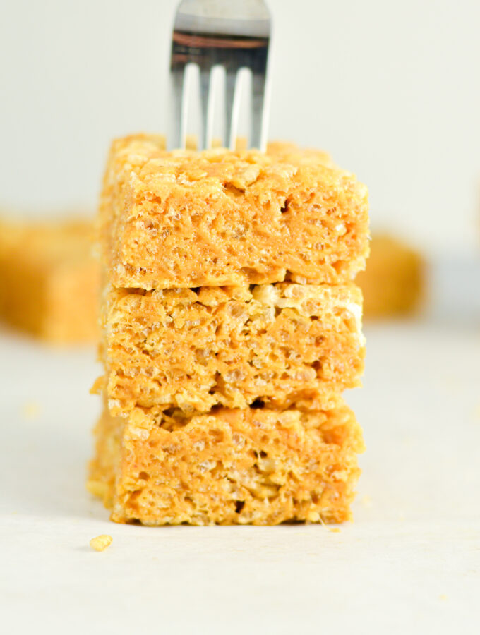 Peanut Butter Rice Krispie Squares