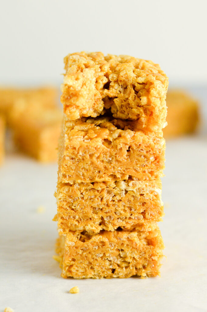 Peanut Butter Rice Krispie Squares