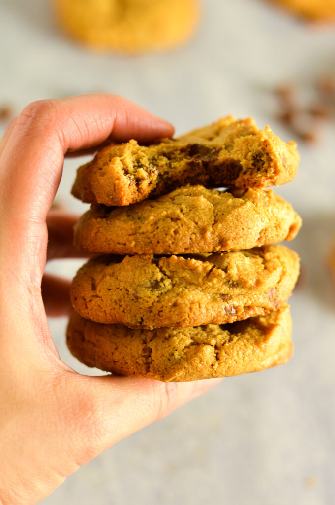 Gluten Free Peanut Butter Chocolate Chip Cookies