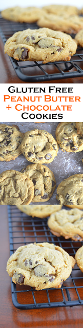 Gluten Free Peanut Butter Chocolate Chip Cookies