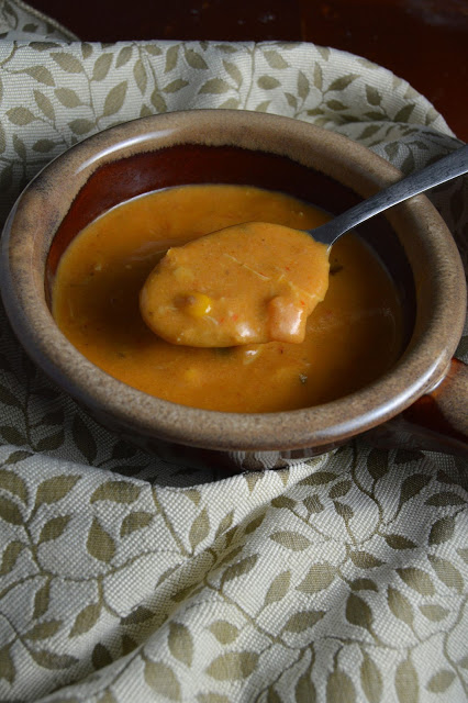 This Slow Cooker Creamy Chicken and Corn Soup is so creamy and easy to make! The salsa adds the perfect amount of spiciness to this warm and comforting soup.