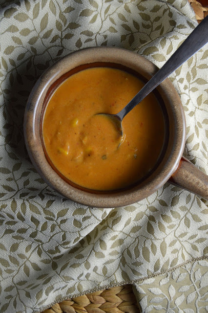 This Slow Cooker Creamy Chicken and Corn Soup is so creamy and easy to make! The salsa adds the perfect amount of spiciness to this warm and comforting soup.