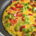 Sausage and Bell Pepper Omelette