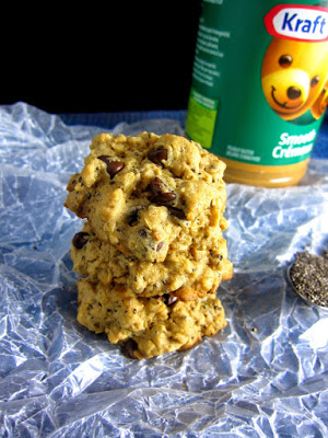 Chia Seed Peanut Butter Oatmeal Cookies