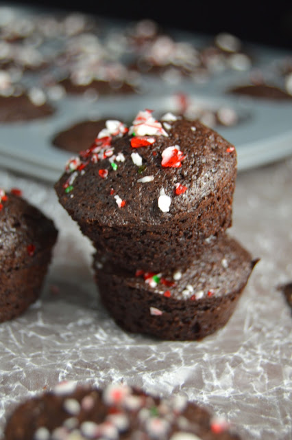 No need to buy two bite brownies when you have this two bite peppermint brownies recipe! So chewy, chocolatey and oh so fudgy! 