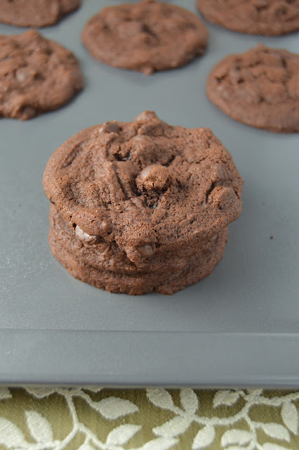 Use up some instant chocolate pudding mix with these chocolate pudding chocolate chip cookies are your solution! Perfectly fudgy and easy to make.