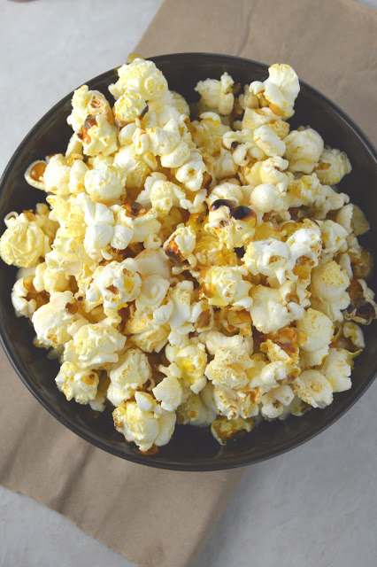 This Tabasco popcorn is perfectly spicy and buttery at once! So easy to make, this makes the perfect snack.