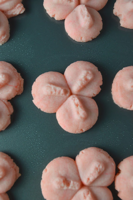 Melt in your mouth cookie press shortbread cookies for any occasion. So easy to make, and ready in under 15 minutes!