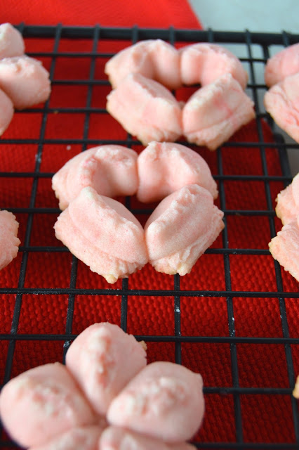 Melt in your mouth cookie press shortbread cookies for any occasion. So easy to make, and ready in under 15 minutes!