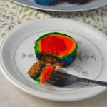 Mini Rainbow Cheesecakes