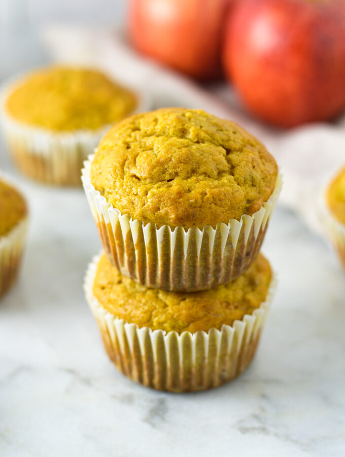 Pumpkin, Apple and Banana Muffins