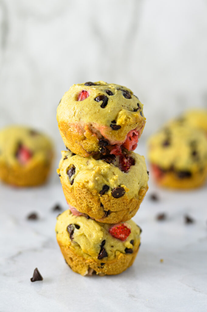 Mini Strawberry and Chocolate Chip Muffins