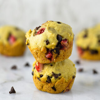 Mini Strawberry and Chocolate Chip Muffins