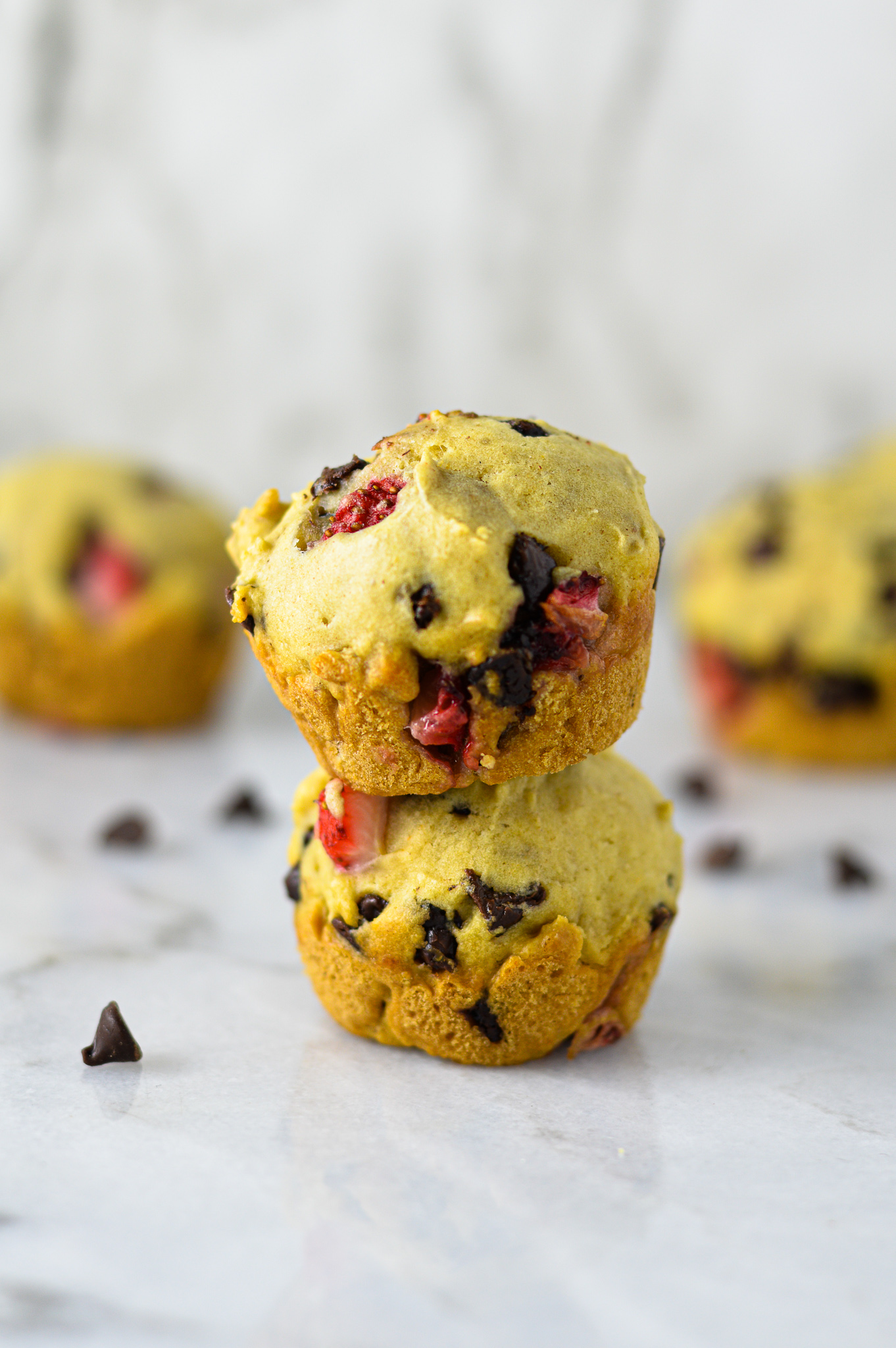 Mini Strawberry and Chocolate Chip Muffins