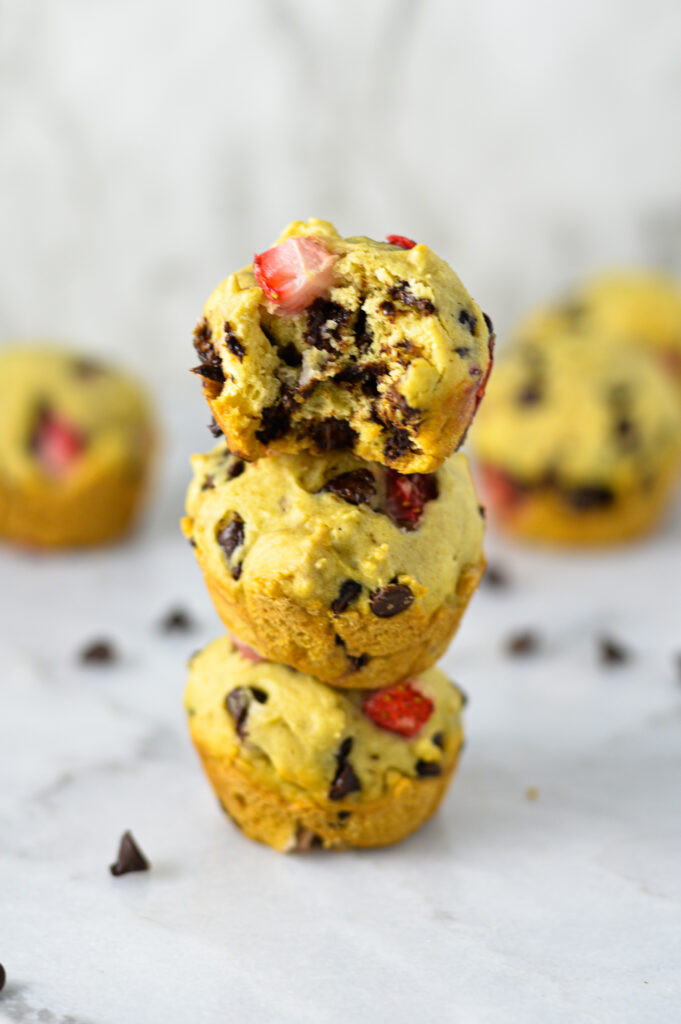 Mini Strawberry and Chocolate Chip Muffins