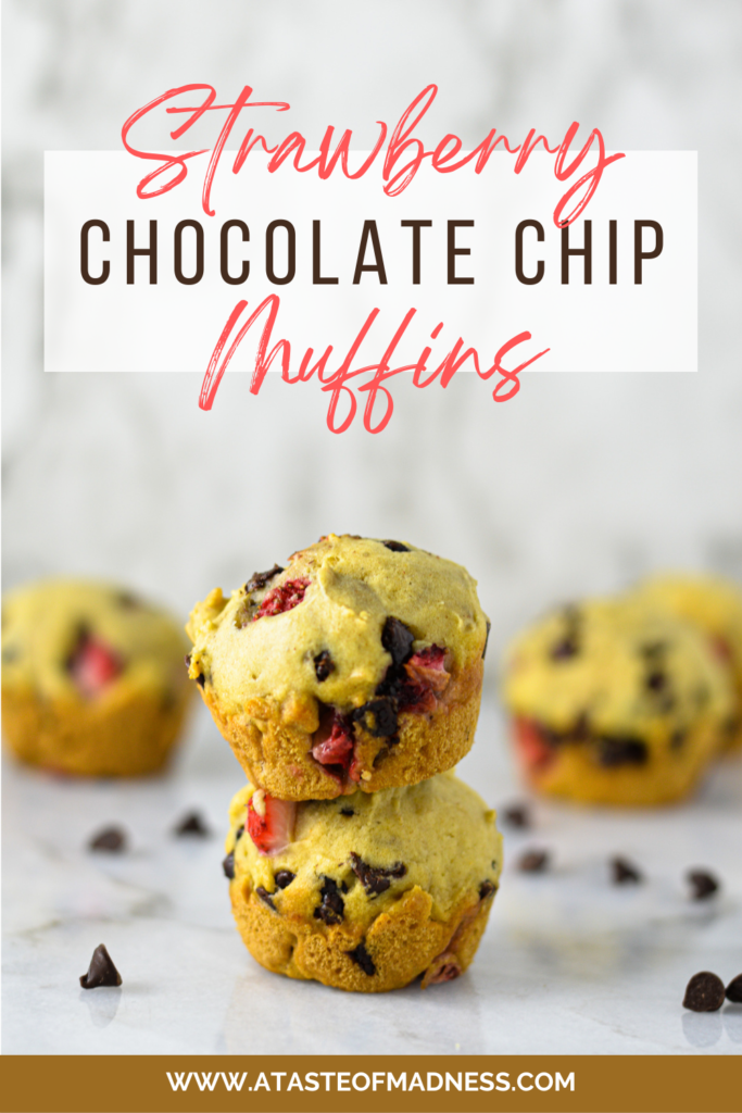 Mini Strawberry and Chocolate Chip Muffins