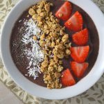 Strawberry and Blueberry Smoothie Bowl