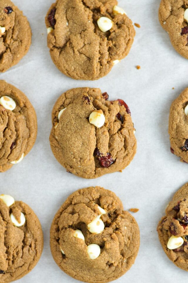 Cranberry White Chocolate Nutella Cookies