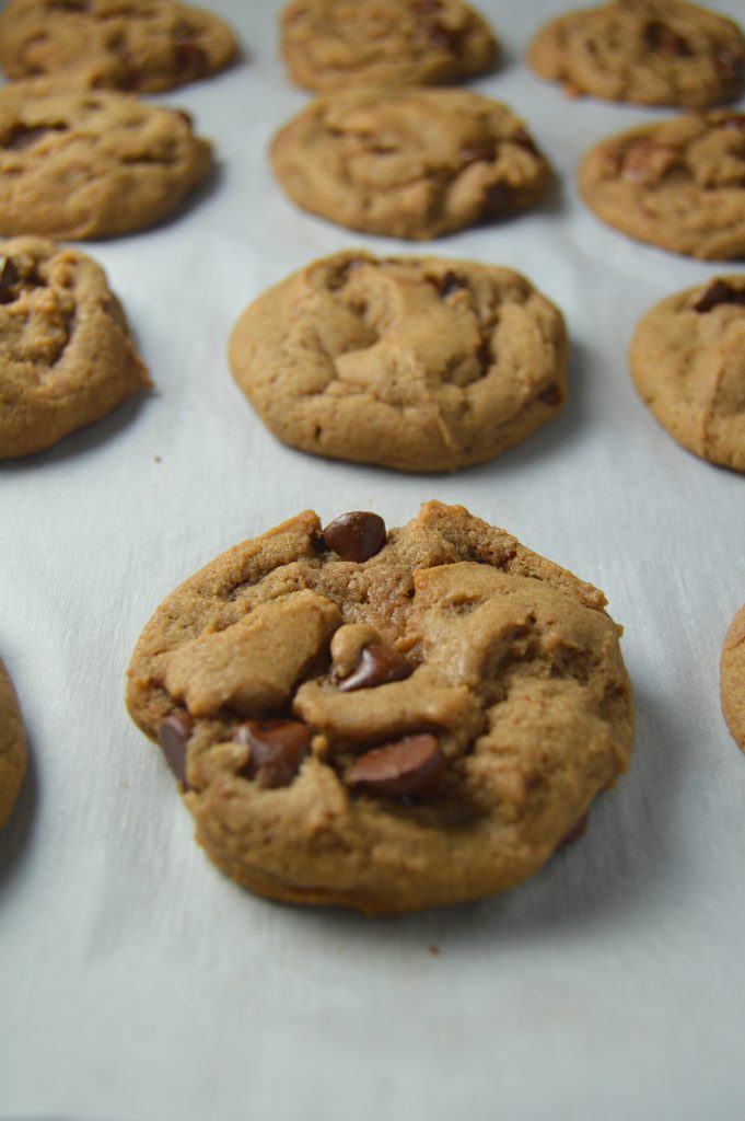 Super fudgy and soft Nutella chocolate chip cookies that are easy to make, and ready in 15 minutes.