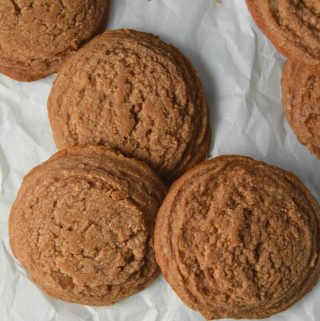 Shortbread meets Nutella in these deliciously soft and crumbly Nutella drop cookies.