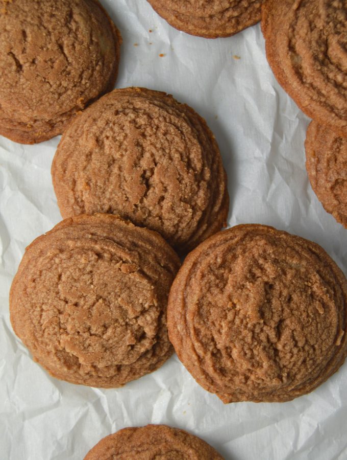 Shortbread meets Nutella in these deliciously soft and crumbly Nutella drop cookies.